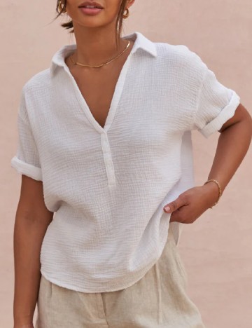 Bluza Oversize Charli, alb