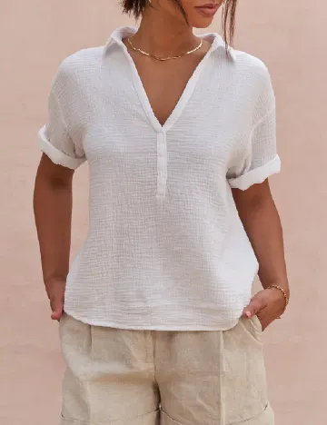 Bluza Oversize Charli, alb