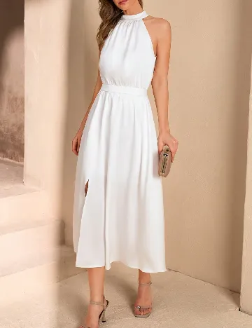 Rochie medie SHEIN, alb