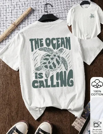 Tricou SHEIN, alb/verde