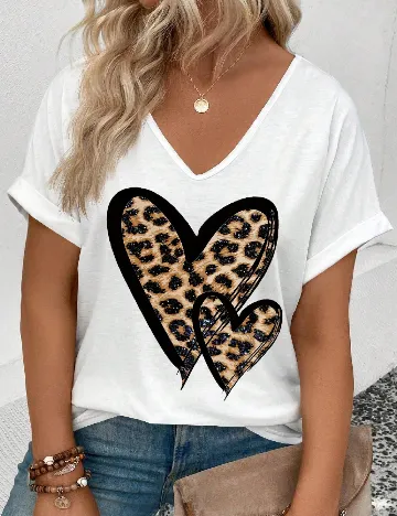 Tricou SHEIN CURVE, alb