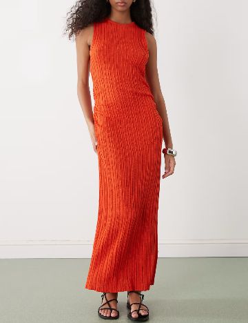 Rochie lunga COLLUSION, portocaliu