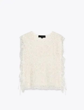 Top Zara, alb