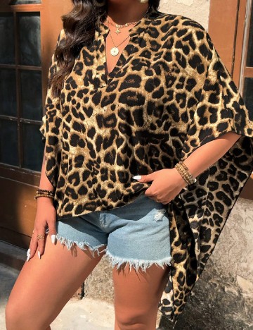 Bluza SHEIN CURVE, animal print