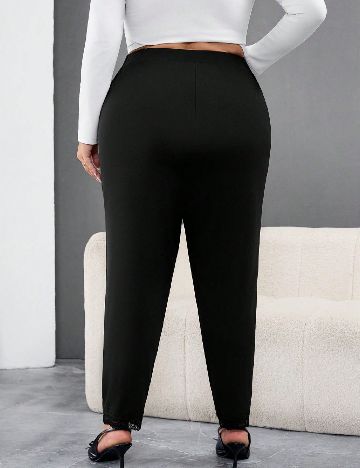 Pantaloni SHEIN CURVE, negru