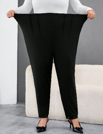 Pantaloni SHEIN CURVE, negru