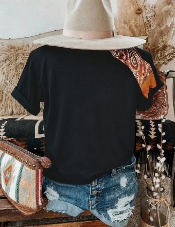 Tricou Oversize SHEIN, negru