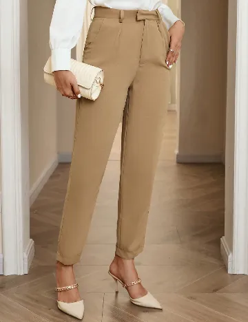 Pantaloni SHEIN, maro