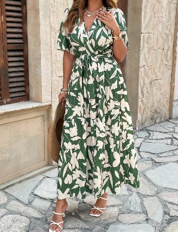 Rochie lunga SHEIN CURVE, verde