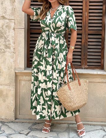 Rochie lunga SHEIN CURVE, verde