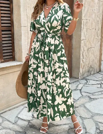 Rochie lunga SHEIN CURVE, verde