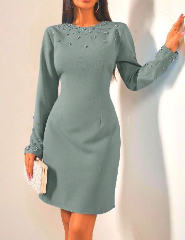 Rochie scurta SHEIN, verde