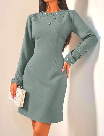 Rochie scurta SHEIN, verde