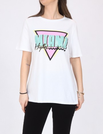 Tricou River Island, alb