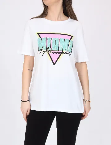 Tricou River Island, alb