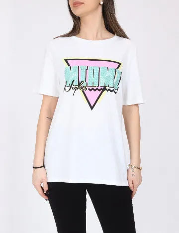 Tricou River Island, alb