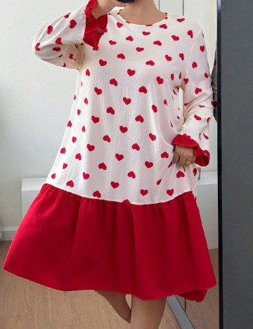 Rochie de noapte SHEIN CURVE, crem