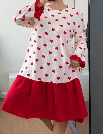 Rochie de noapte SHEIN CURVE, crem