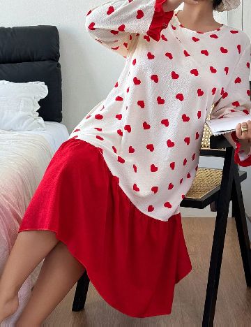 Rochie de noapte SHEIN CURVE, crem