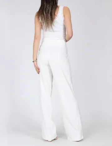 Pantaloni Stradivarius, alb