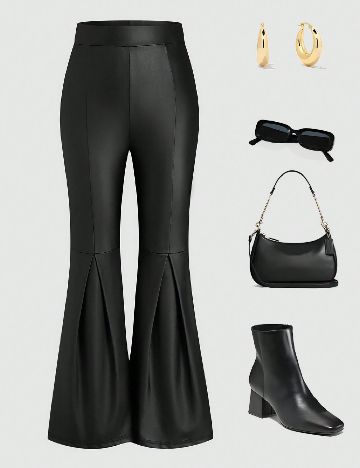 Pantaloni SHEIN CURVE, negru