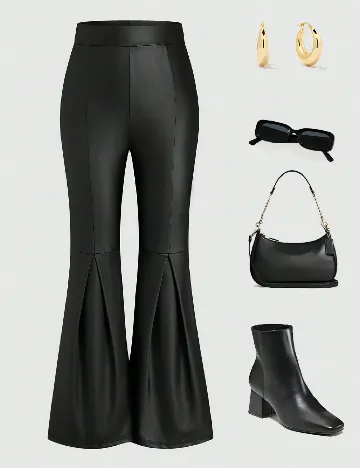 Pantaloni SHEIN CURVE, negru