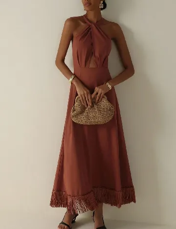 Rochie medie SHEIN, maro