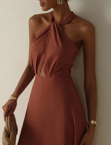 Rochie medie SHEIN, maro