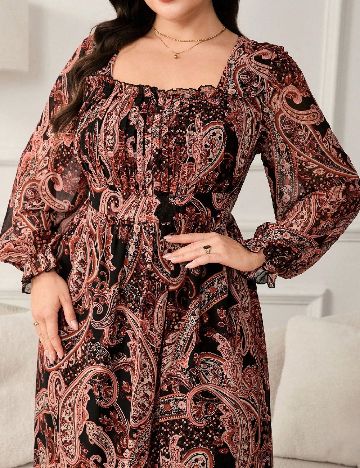 Rochie lunga SHEIN CURVE, mix culori