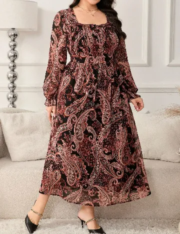 Rochie lunga SHEIN CURVE, mix culori