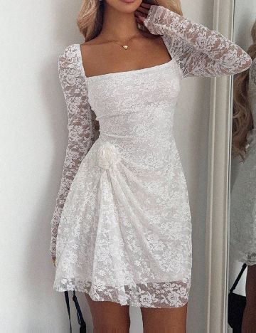 Rochie scurta SHEIN, alb