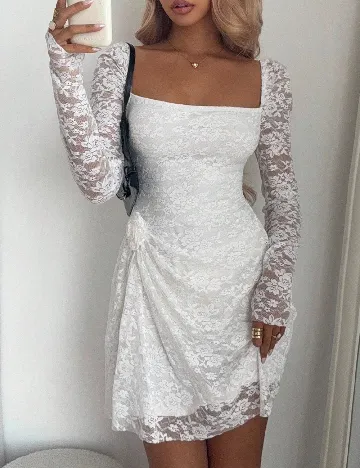 Rochie scurta SHEIN, alb