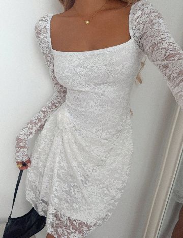 Rochie scurta SHEIN, alb