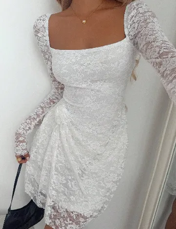 Rochie scurta SHEIN, alb