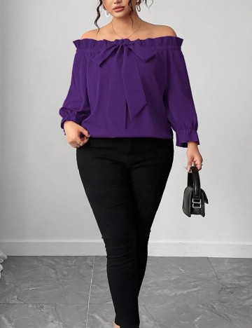 Bluza SHEIN CURVE, mov