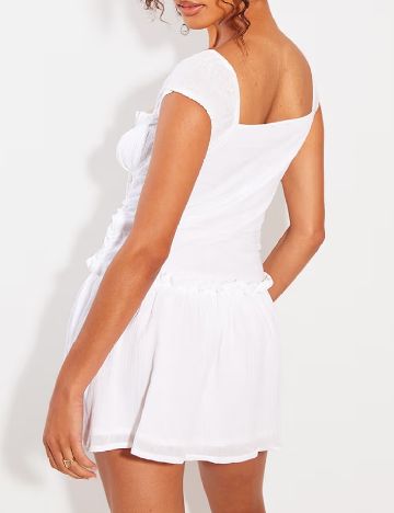 Rochie scurta PrettyLittleThing, alb