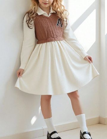 Rochie Shein Kids, crem