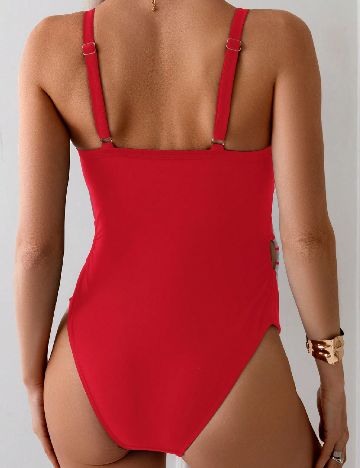 Costum de baie SHEIN Maternity, rosu