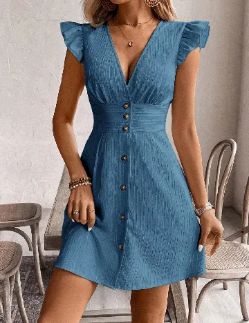 Rochie scurta SHEIN, albastru