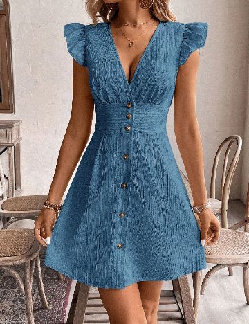 Rochie scurta SHEIN, albastru