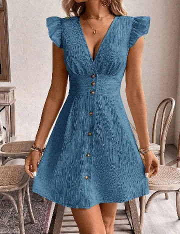 Rochie scurta SHEIN, albastru