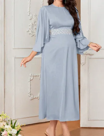 Rochie medie SHEIN Maternity, bleu