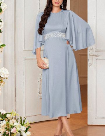 Rochie medie SHEIN Maternity, bleu