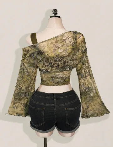 Bluza SHEIN CURVE, verde