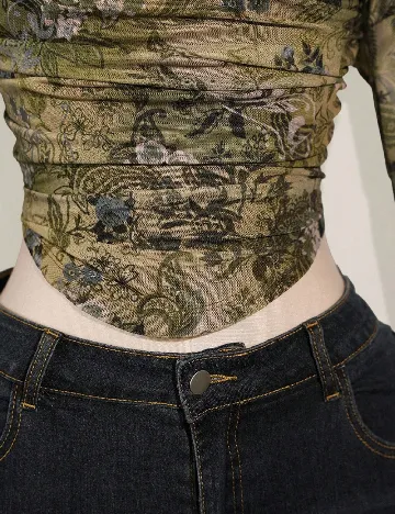 Bluza SHEIN CURVE, verde