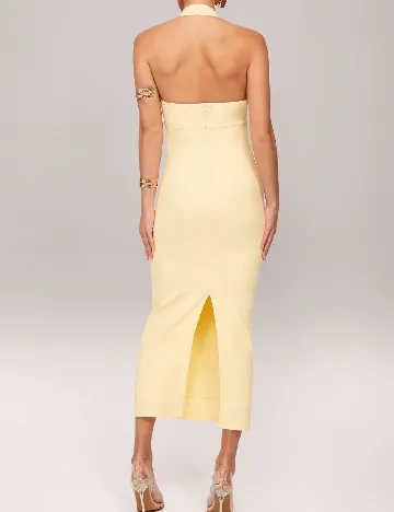 Rochie lunga Silquee, galben