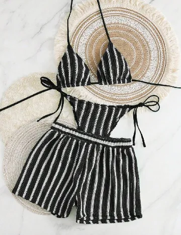 Costum de baie SHEIN, negru