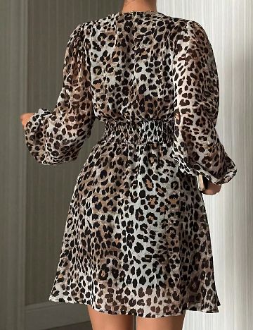 Rochie scurta SHEIN, animal print