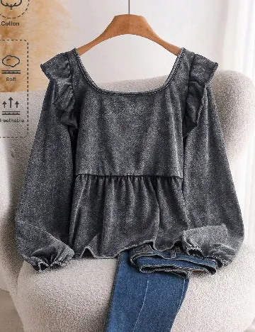 Bluza SHEIN CURVE, gri