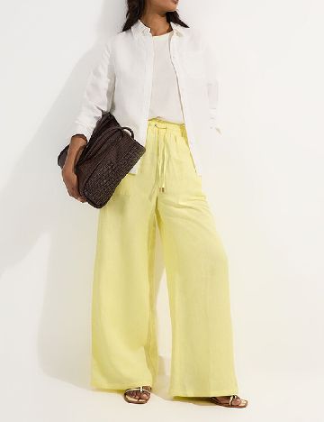 Pantaloni Karen Millen, galben